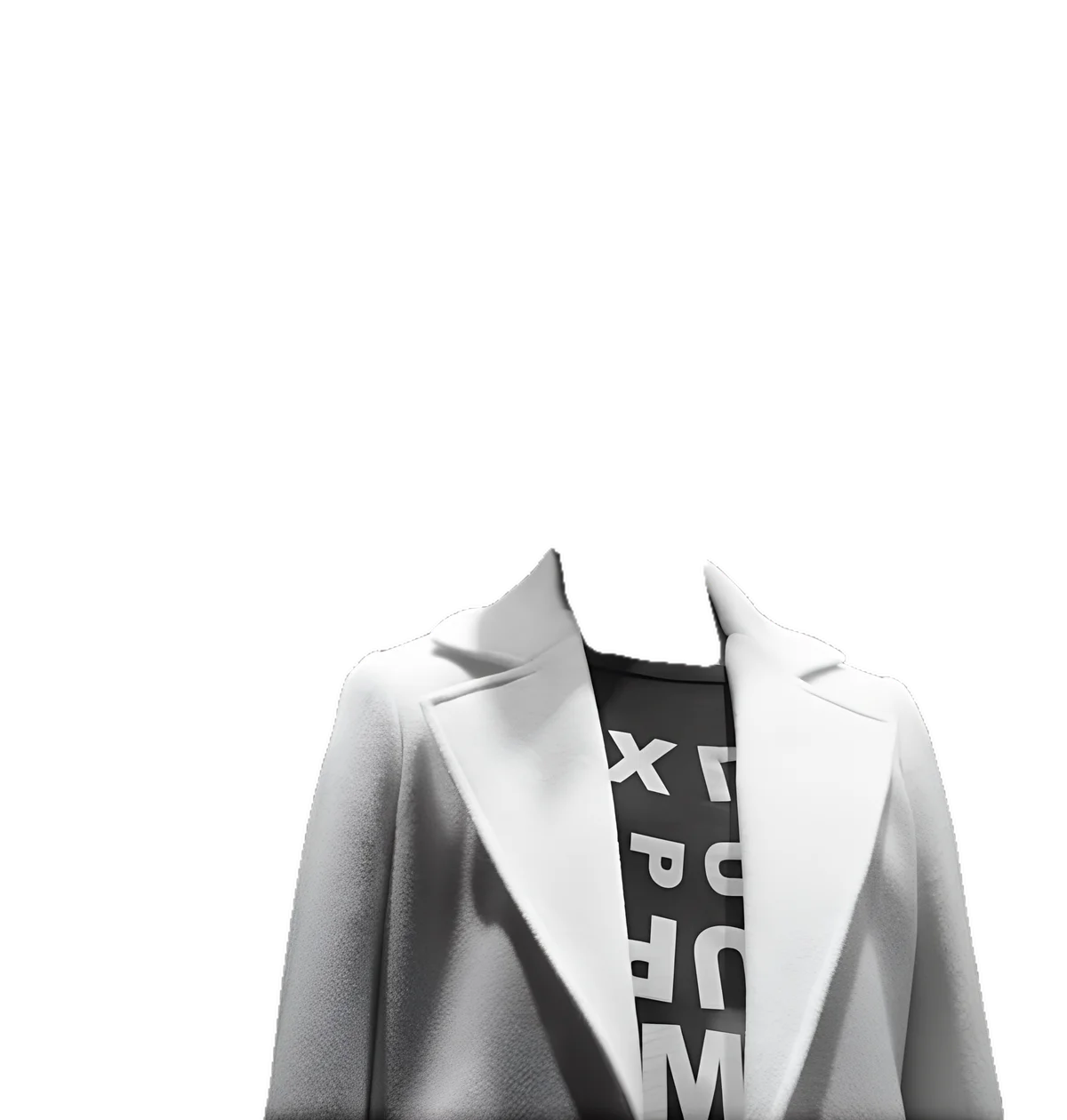 Apparel photo converted to a ghost mannequin catalog image