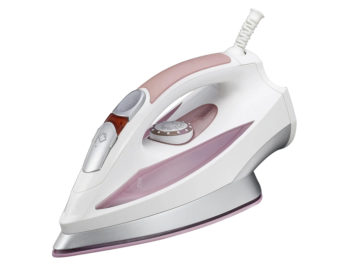 Clothes iron with the background removed to pure white for a Walmart Marketplace listing