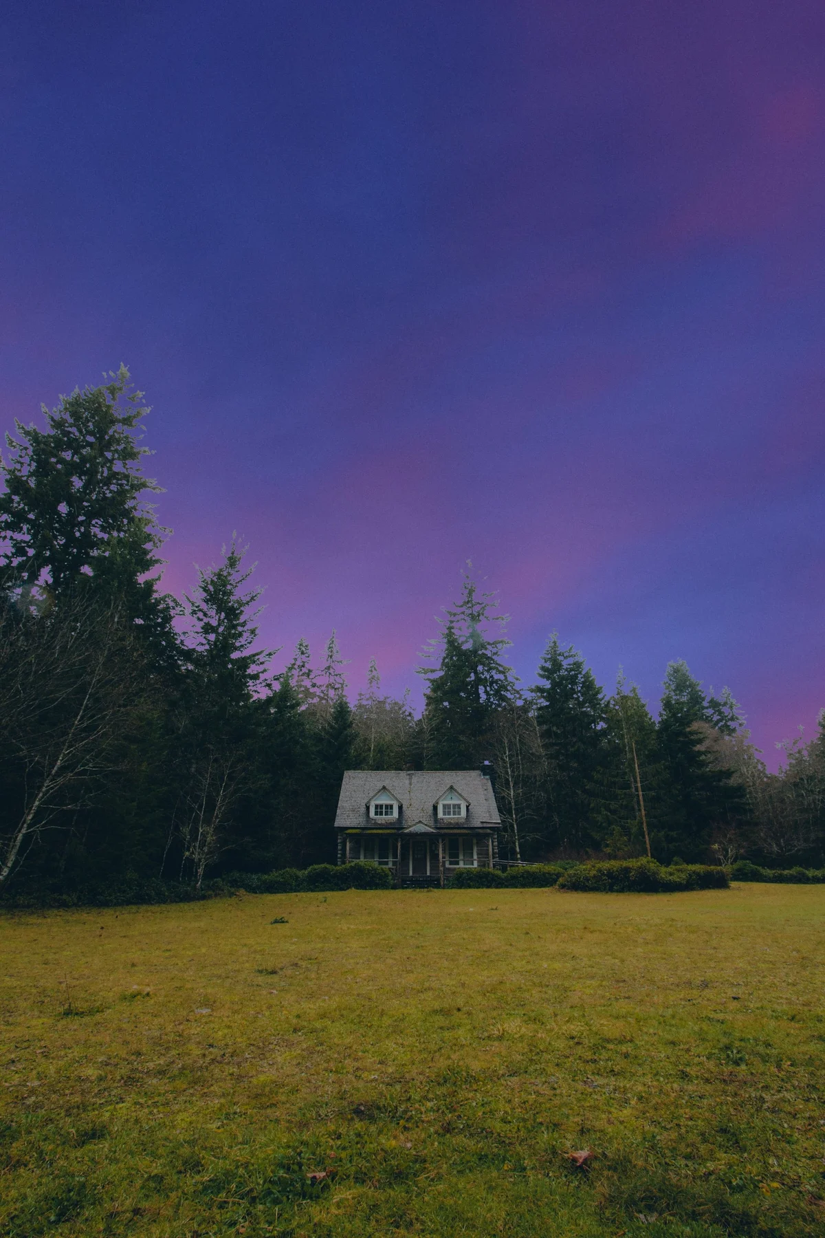 Real estate exterior converted to a dusk twilight shot with EnhanceCraft