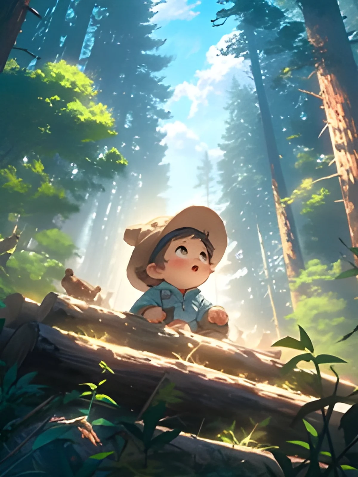 Game screenshot upscaled with AI — sharp character detail and clean textures